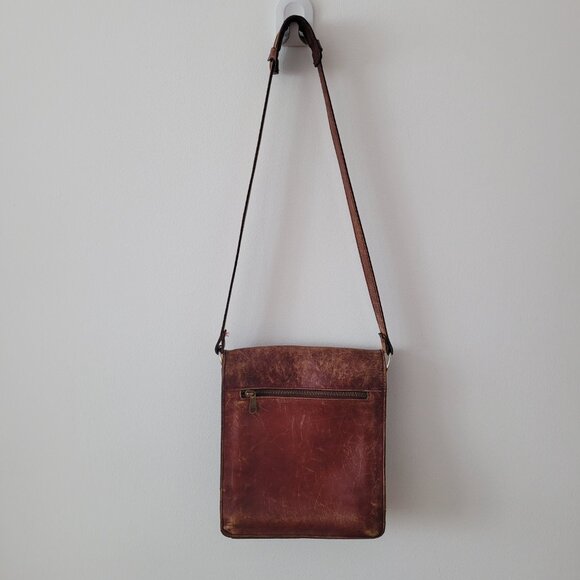 Well-Worn In Vintage Leather Bag/Purse - Picture 5 of 10